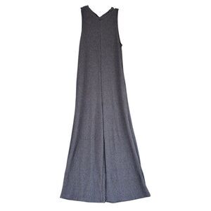 Ces Femme Gray Jumpsuit Women Sz Small Wide Leg Sleeveless Maxi Flowy USA Made